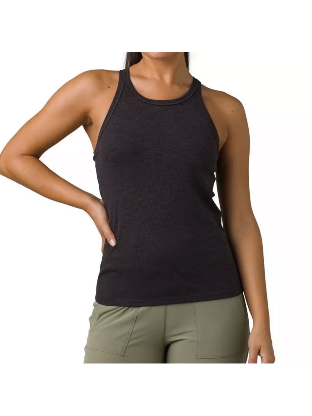 Prana Becksa Ribbed High-Neck Tank